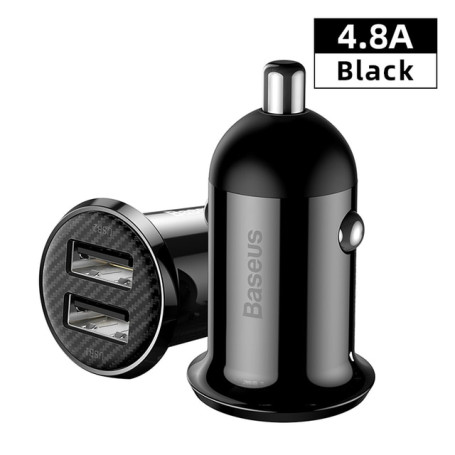 12V Dual USB Car Charger 3.1A Fast Charging For Iphone Samsung Mini USB Car Charger Car-Charger Accessories