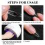 Nail Tips Glue Gel 7.5ml uv Glue for false Nails Gel Polish Manicure Hybrid Gallic Multi-function Strong Gel Nail Polish