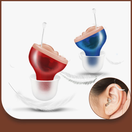 Hearing Aids Small Inner Ear Invisible Hearing Aid Adjustable Wireless Mini CIC Left/Right Ear Best Sound Amplifier Hearing Loss