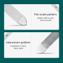 MR.GREEN Double Sided Nail Files Stainless Steel Manicure Pedicure Grooming For Professional Finger Toe Nail Care Tools