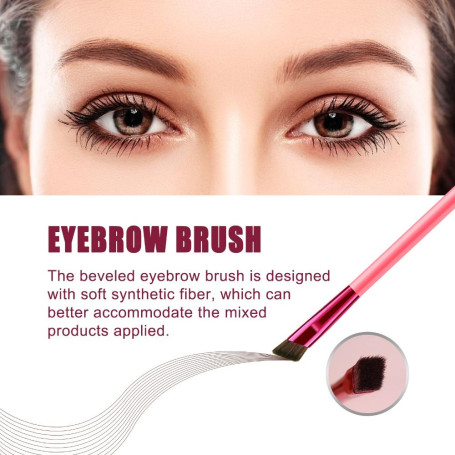 Eyebrow Cream 4D Hair Stroke Ultra-Thin Brow Brush Premium Rhombus Angled Eyebrow Brush 4D Hair Stroke Brow Stamp Brush