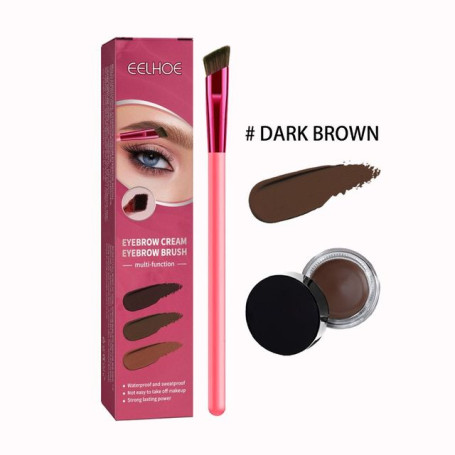 Eyebrow Cream 4D Hair Stroke Ultra-Thin Brow Brush Premium Rhombus Angled Eyebrow Brush 4D Hair Stroke Brow Stamp Brush
