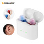 Elderly Hearing Aid Rechargeable ITE Deaf The Listening Device Mini Wireless Sound Amplifier Invisible Hearing Aids Headphones