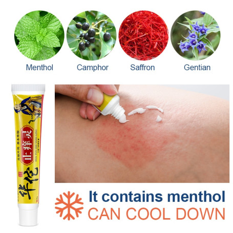 1pc Antibacterial Antipruritic Dermatitis Ointment Natural Eczema Anti-itch Cream Medical Herbal Pruritus Plaster Skin Care S077