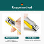 Colorful Nail Clippers Anti-Splash Nail Cutter Detachable Design Fingernail Clippers Stainless Steel Manicure Nail Tool