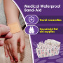 50pcs Waterproof Band Aid Wound First Aid Medical Plaster Elastic Sterile Bandages Fast Hemostasis Pain Relief Band-aids A1582