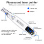 Picosecond Laser Pointer for Mole Removal and Dark Spot Removal Pen for tattoo Acne Skin Pigment Portable Removal Machine