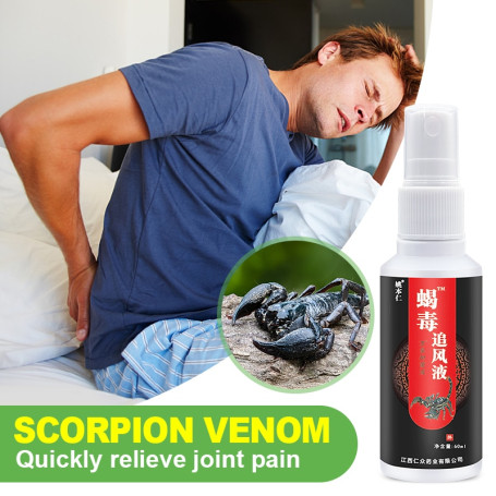 Scorpion Venom Pain Relief Spray Back Muscle Neck Shoulder Knee Heel Joints Massage Spray Relax Body