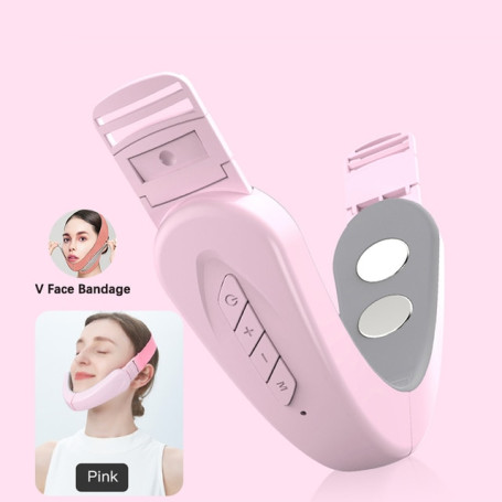 Facial Lifting Massager Double Chin Reducer Facial Slimming Vibration Massage Device V Line Lift Belt Skincare