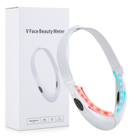 EMS Face Lifting Device LED Photon Therapy Vibration Facial Massager Face Slimming Double Chin Removal V Line Lift Belt SkinCare