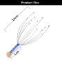 Octopus Head Massager Scalp Relaxation Relief Body Massager Remove Muscle Tension Tiredness Metal Head Massager массажер