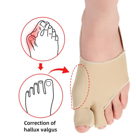2Pcs Bunion Corrector Toe Separator Protectors Foot Pain Relief Brace for Overlapping Toe Hallux Valgus Foot Care Tool