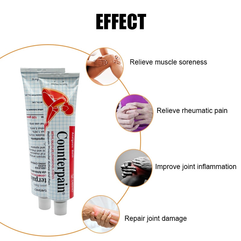 120g 6pcs Joints Pain Ointment Effective Relieve Muscle Pains Bruises