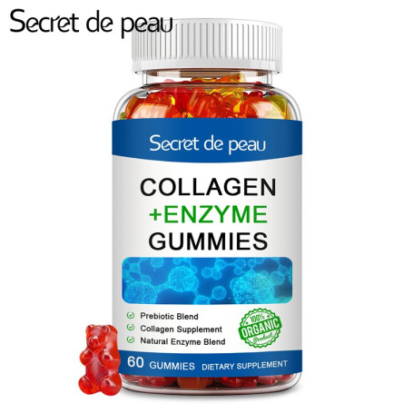 SDP Enzyme Collagen Biotin Gummies Beauty Collagen Supplement Digestive Enzymes Body Sculpting Biotin Supports Hair&Skin Health