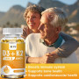 Whole Plant Based Vitamin D3+K2 Vegetarian Capsules Support Heart Bone & Teeth Immune Health Super Absorb Anti-Aging
