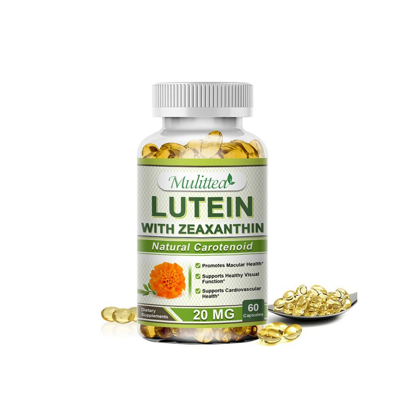 Mulittea Eye Vitamins with Lutein Zeaxanthin Extract Support Eye Strain