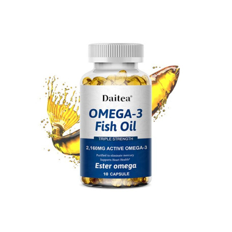 Omega-3 fish oil rich in DHA and EPA, improve bad mood, relieve stress, strengthen the brain, improve memory and intelligence
