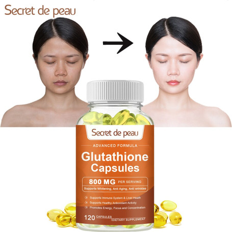 SDP Glutathione Whitening Capsules Inhibit Melanin Antioxidant Anti-Aging Immune Support Liver Detox Collagen Whitening Capsules