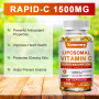 Liposomal Vitamin C Capsules High Absorption VIT C, Immune System & Collagen Booster, High Dose Fat Soluble Immunity Support