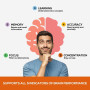 Premium Nootropic Brain Booster Supplement Enhance Focus Improve Memory Mental Enhancement Pills for Neuro Energy amp IQ Ginkgo