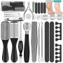 25 in 1 Professional Pedicure Kit Professional Pedicure Tools Set-Foot Rasp Foot Dead Skin Remover for Home&Salon Care Tools Set
