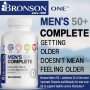 Men's 50+ Multivitamin Multimineral Support Heart, Brain, Eyes, Bone Health, Immune Support, Energy Management (180 Capsules)