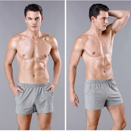 Boxer Shorts Men's Underpants Breathable Casual Loose Thin Boxer 3pcs