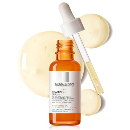 La Roche Posay Pure Vitamin C Facial Essence 30ml Anti-aging Brighten Skin Hyaluronic Acid and Salicylic Acid Serum