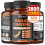 Red Ginseng + Ginkgo Biloba with Ashwagandha, Beetroot Extract To Boost Energy, Mood, Focus, Enhance Endurance Performance