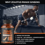 Red Ginseng + Ginkgo Biloba with Ashwagandha, Beetroot Extract To Boost Energy, Mood, Focus, Enhance Endurance Performance