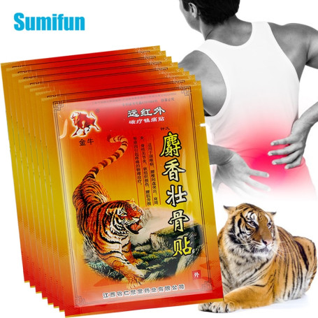 8-72Pcs Red Tiger Balm Lumbar Back Pain Patch Effective Relief Muscle Sprain Joint Arthritis Rheumatoid Analgesic Body Sticker