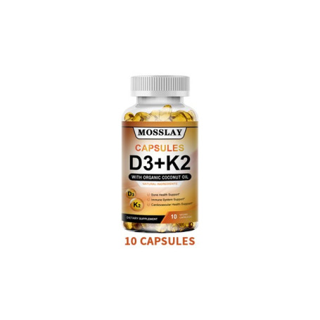 Vitamin K2 and D3 Supplements, Immunity Boosting Plant Extracts（10/30/60/120 capsules）