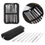 7pcs New Fashion Pedicure Manicure Nail Cleaner Cuticle Grooming Dead Skin Planer Beauty Foot Care Tool