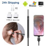 Smart Ear Cleaner Endoscope Spoon Camera Ear Picker Cleaning Wax Removal Visual Earpick Wifi Mouth Nose Otoscope Support Android