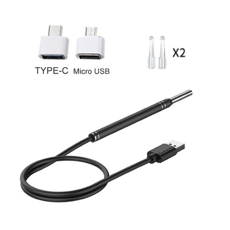 Smart Ear Cleaner Endoscope Spoon Camera Ear Picker Cleaning Wax Removal Visual Earpick Wifi Mouth Nose Otoscope Support Android