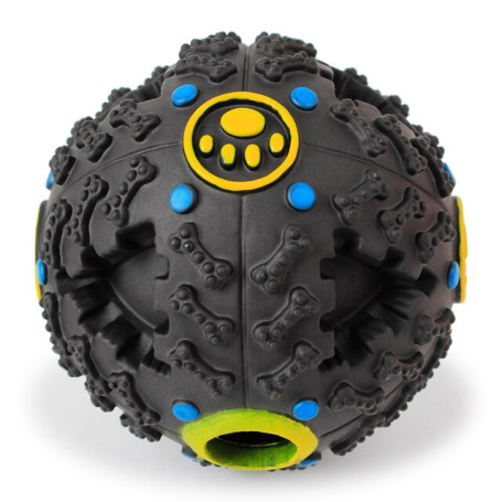 Pet Dog Ball Toy Spill Slow Food Balls Dog Squeak Interactive Toys Pet Dog Training Chewing Toys Tooth Cleaning Indestructible
