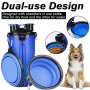 Food Storage Bottle Dog Feeding Bowl Cat Bowl Travel Water Bottle Foldable Silicon Feed Bowl Food Container Feeder for Pet