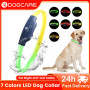 DOGCARE LC01 LED Dog Collar 7 Colors Luminous Collar Anti-lost Light Waterproof Usb Rechargeable Safety Pet Cat Dogs Products