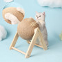 Cat Scratcher Toy Pet Scratching Ball Kitten Sisal Rope Cat Scraper Wear-Resistant Claw Sharpener Furniture Cat Sofa Protector