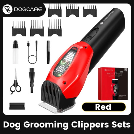 DOGCARE PC01 Electric Dog Clippers Intelligent Low Noise Pet Cats Dogs Hair Clipper Trimmer LED Cordless Haircut Grooming Tools