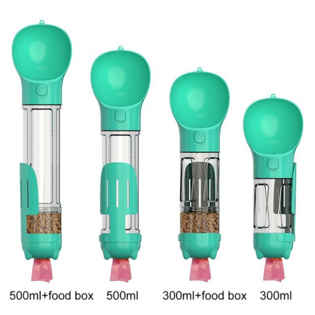 Portable Dog Water Bowl Dispenser Travel Water Bottle No Drip Pet Cat Rabbit Food Storage Container