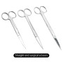 14cm/16cm/18cm Medical Stainless Steel Veterinary Surgical Scissors Straight Curved Tip Head Pet Animals Farming Tools