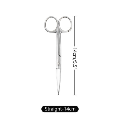 14cm/16cm/18cm Medical Stainless Steel Veterinary Surgical Scissors Straight Curved Tip Head Pet Animals Farming Tools