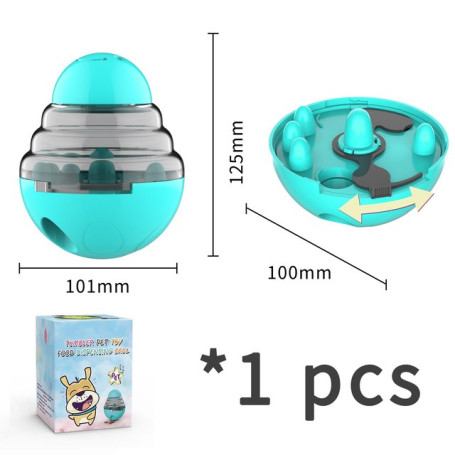 New Interactive Toy For A Dog Food Dispenser Toy Dog Feeder Funny Pet Shaking Leakage Food Container Puppy Slow Feed Pet Tumble