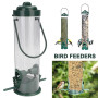 Plastic Wild Birds Food Feeder Dish Hanging Station Bucket for Garden MUMR999
