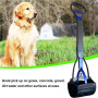 Pooper Scooper for Dog Jaw Clamp Heavy Duty Long Handle Poop Scooper for Large Medium Small Dog Pet Cat for Grass Gravel Pick Up