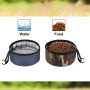 Portable Dog Bowls Travel Foldable Safe Collapsible Pet Cat Water Dish Outdoor Dogs Folding Food Bowl For Small Large Dogs