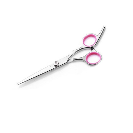 Grooming Scissors for Dogs Cats 6 Inch Flat Cut Safety Round Tips Curved Blade Scissor Sharp Hairdressing Pet Cough Scissors