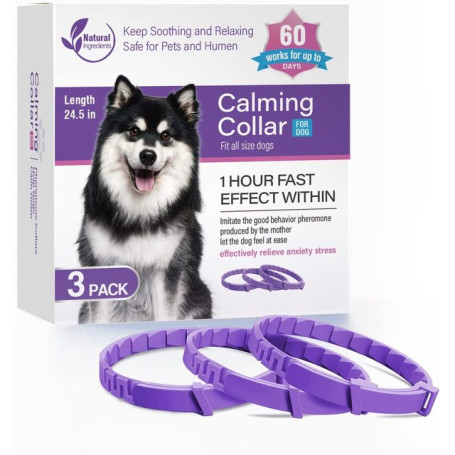3PCS Pet Universal Calming Collar For Cats Dogs Adjustable Anxiety Pheromone Reducing Pet Collar Lasting Natural Calm Collars