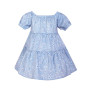 Wholesale Summer Children's Little Girls Dress Floral Puff Sleeve Dress Casual  Small Fresh New Comfortable Fabric 90-130M